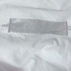 Silver plated bracelet for night out